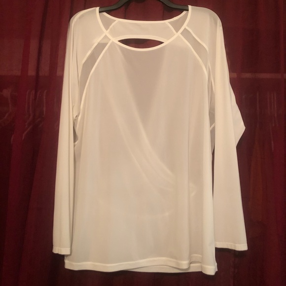 lululemon athletica Tops - Lululemon Open back Mesh Long Sleeve Top